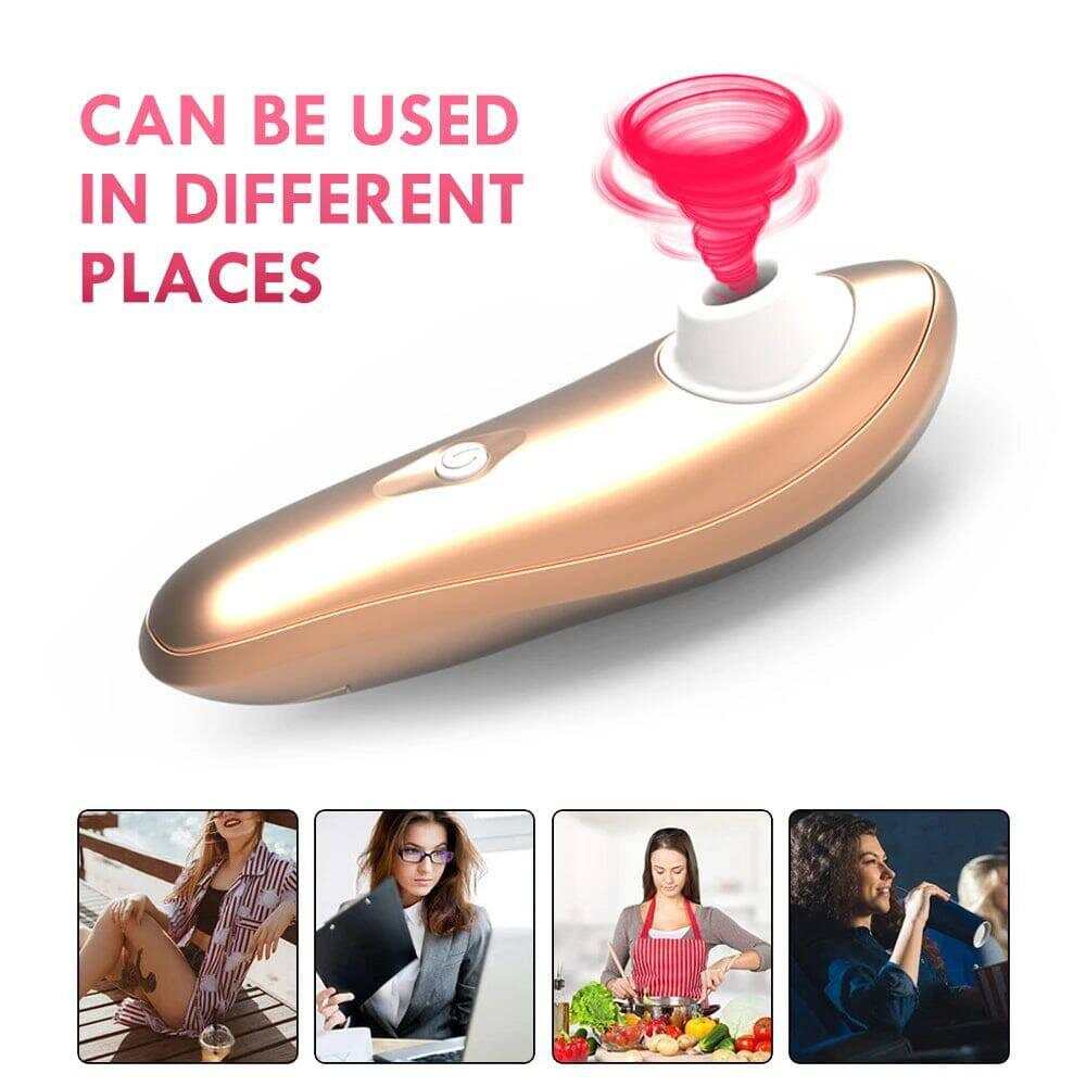 Powerful Clit Sucker Vibrator – Tongue Vibrating Nipple Sucking Stimulator