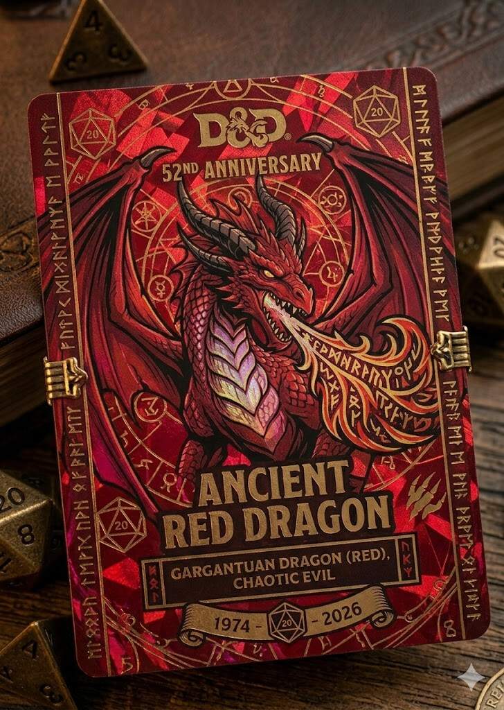 D&D 52nd Anniversary TCG Cards