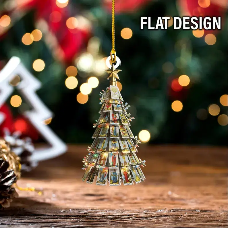 Tarot Card Christmas Tree Ornament