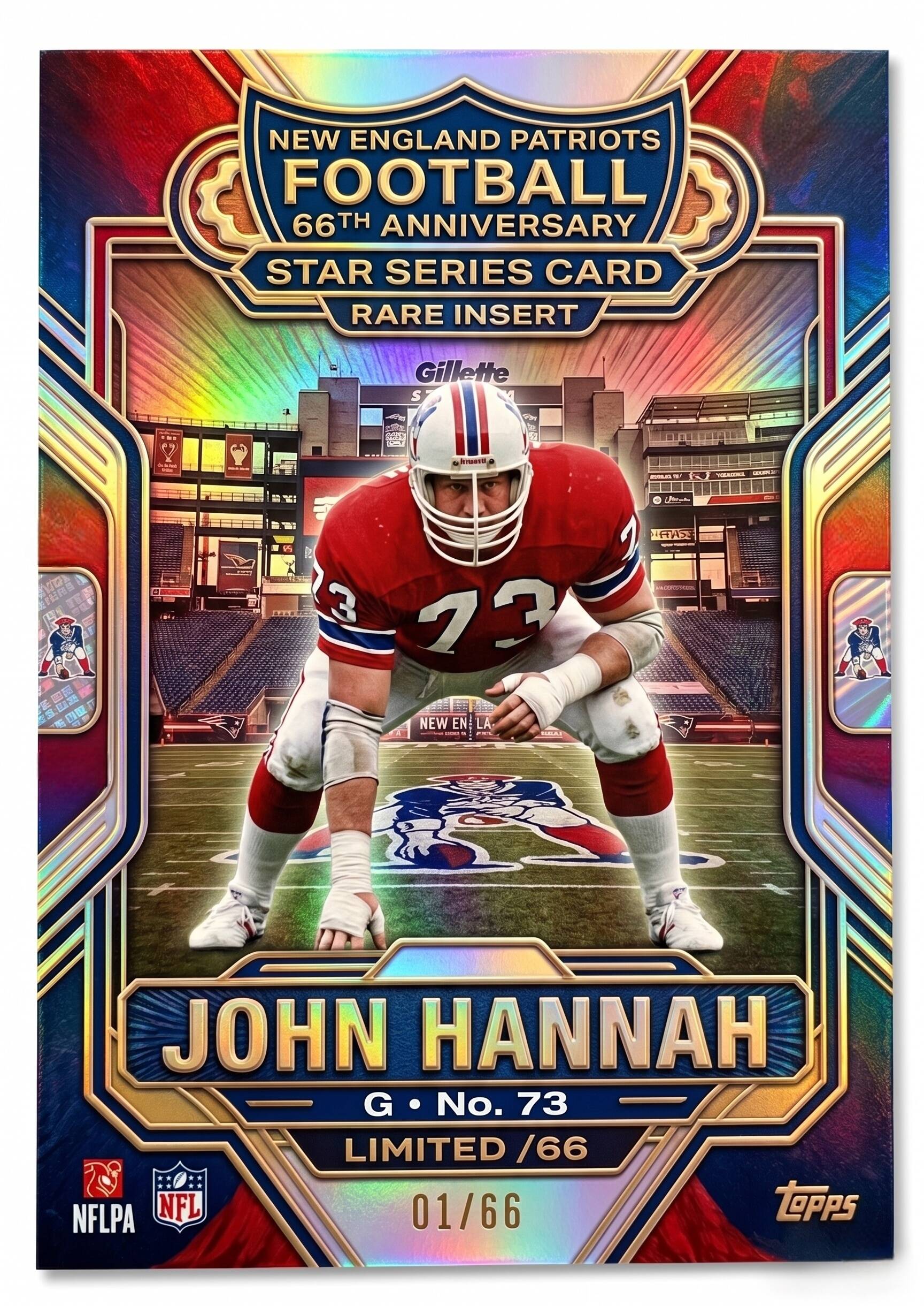 🏈New England Patriots 66th Anniversary Cards