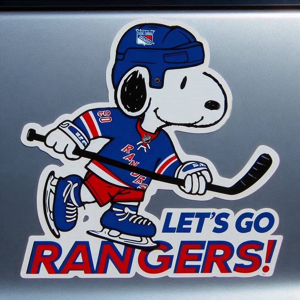 Snoopy NHL Car Decal