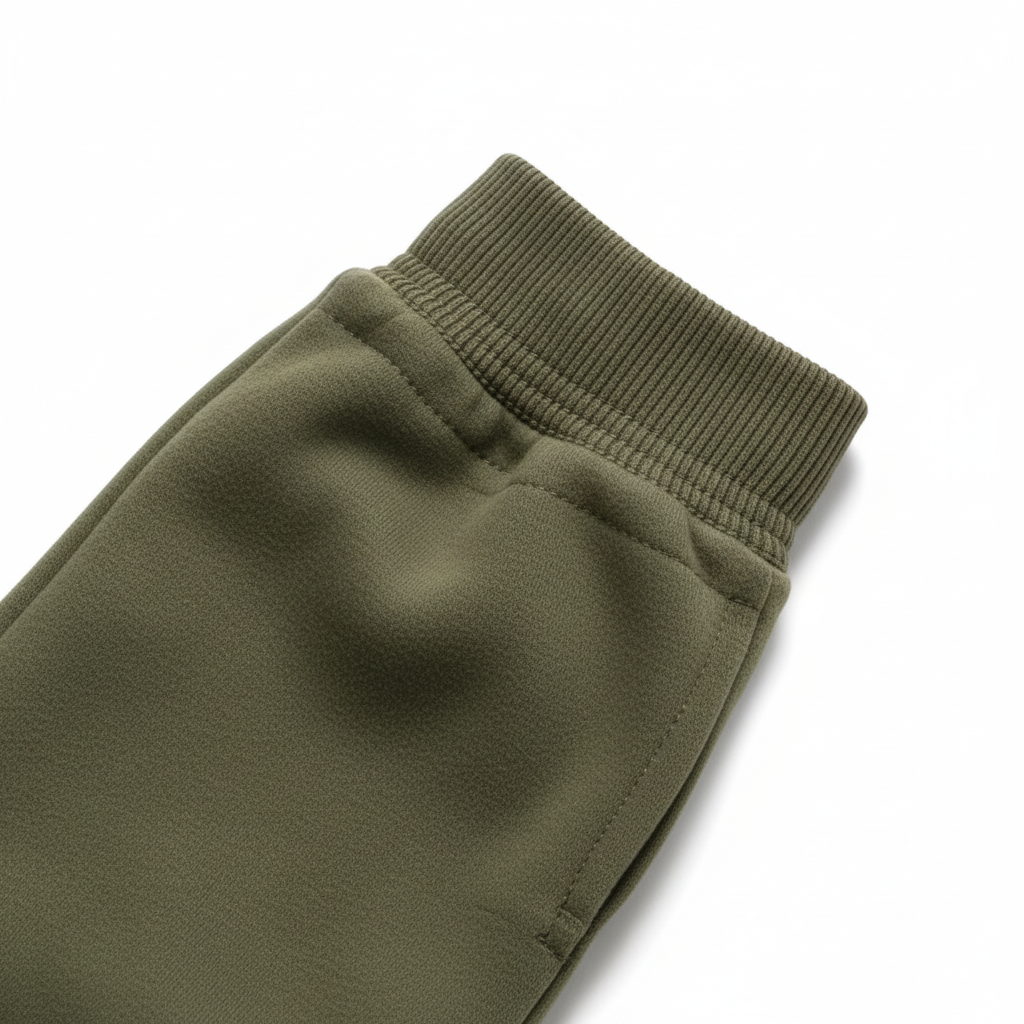 Men's Vintage Army Green Stitching Brown Suede Pocket Hoodie And Sweatpants Jogger Set