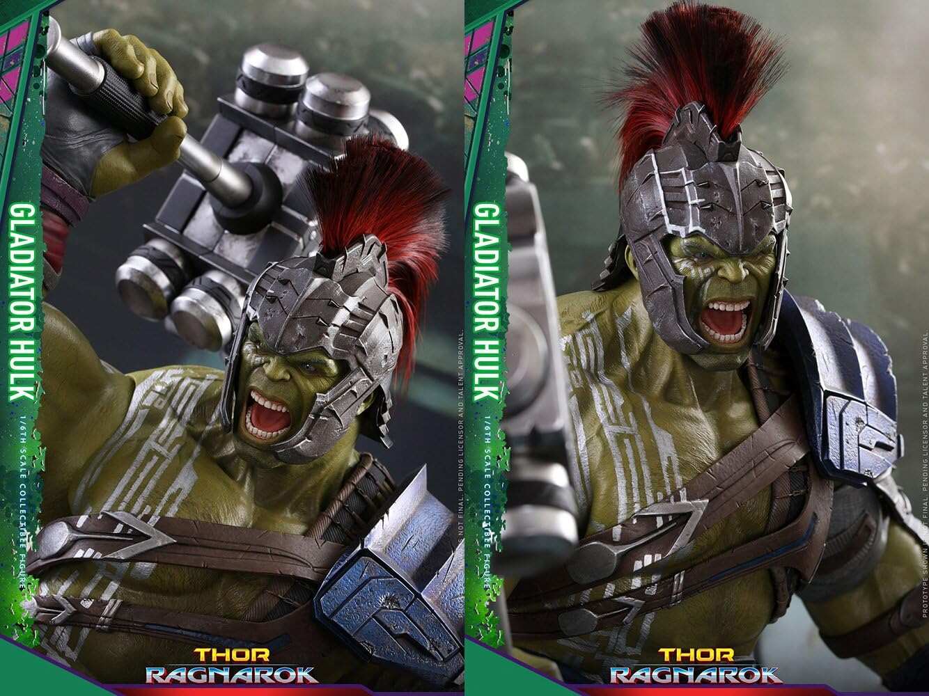 Marvel Hot Toys Gladiator Hulk Sixth Scale 1/6th Collectible Action Figure Thor: Ragnarok - Movie Masterpiece Series - in Stock Now !