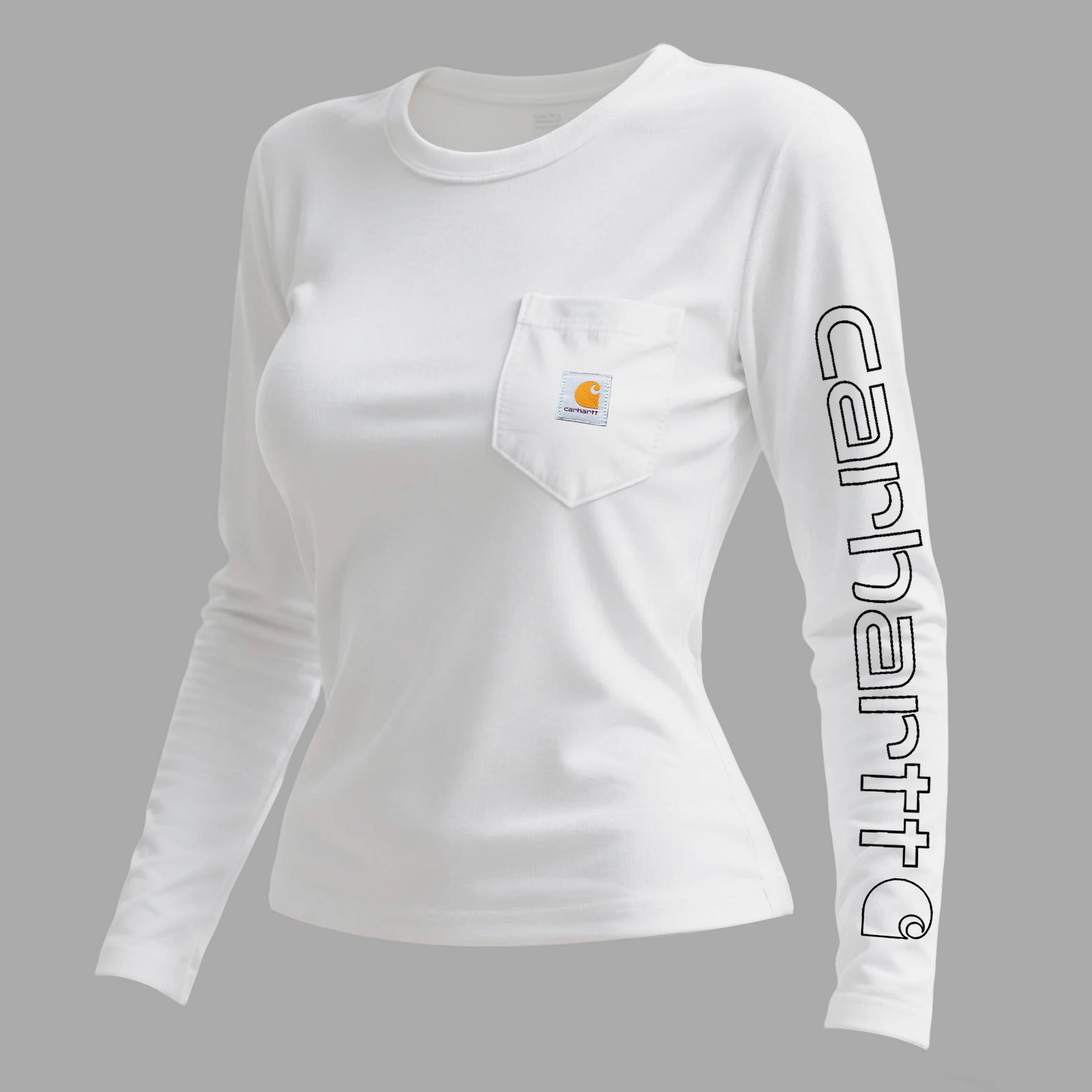 Women's Basic Everyday Round Neck Long-sleeved T-shirt