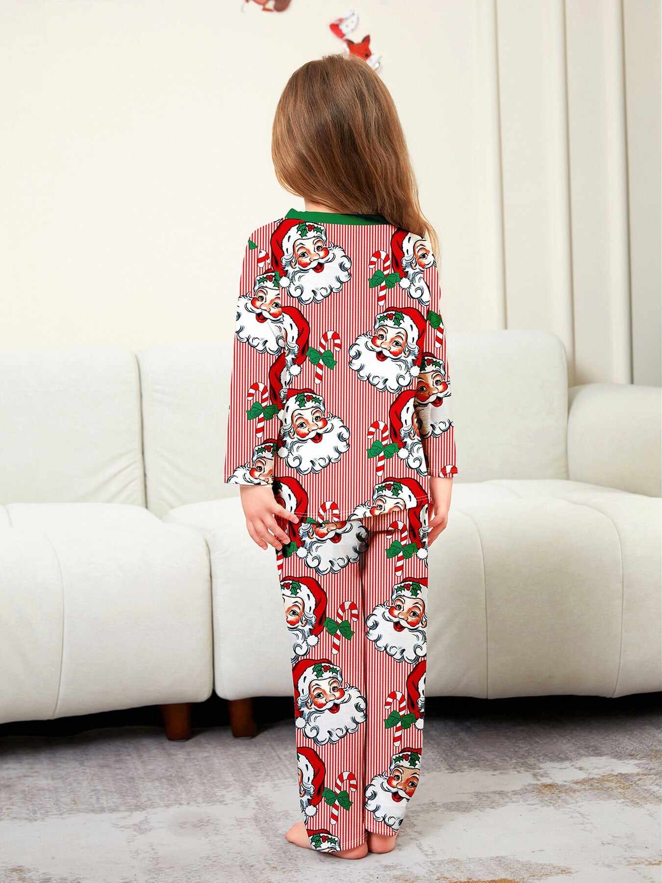 Family Christmas Pajamas Adult's Kid's Xmas Christmas Pattern Matching Set