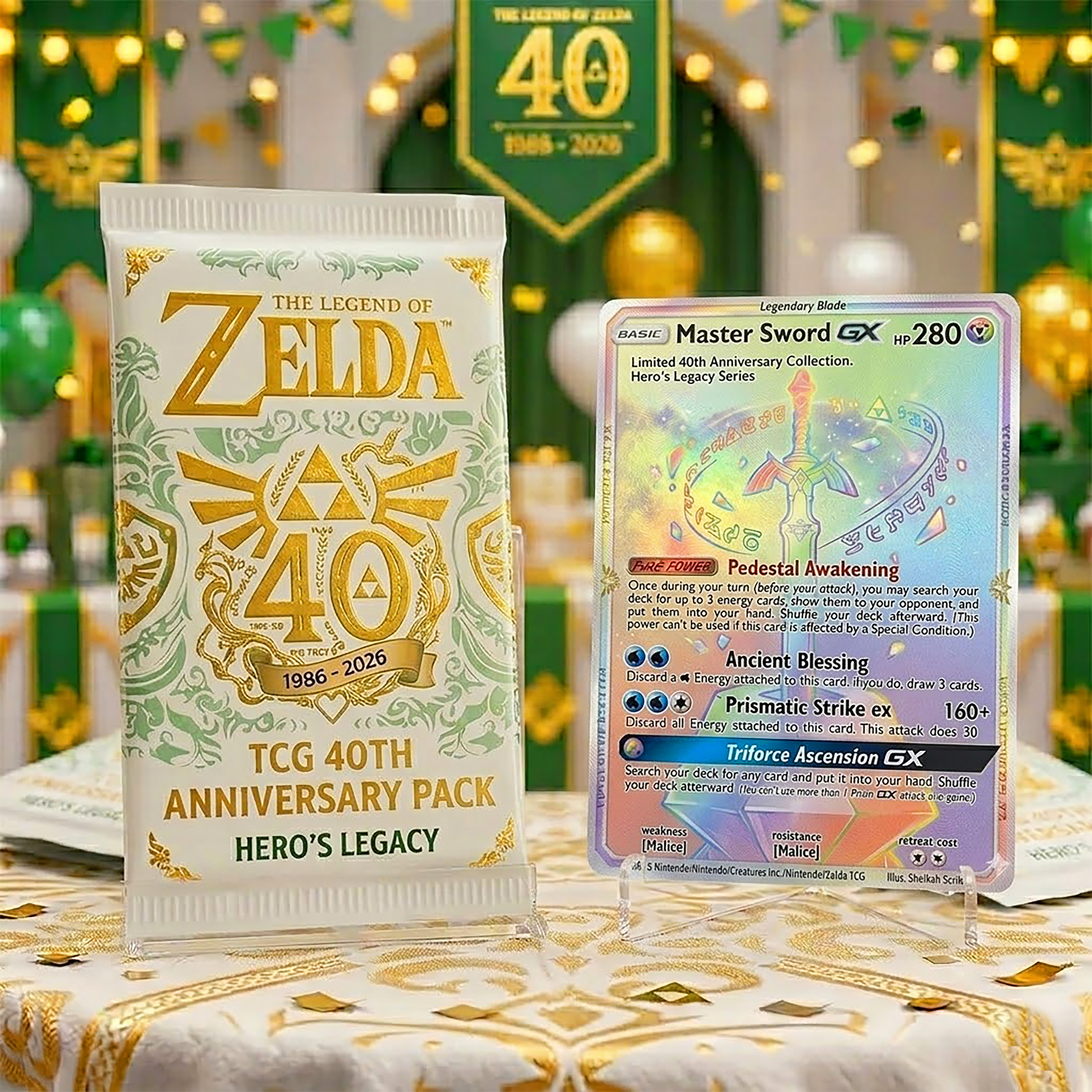The Legend of Zelda 40th Anniversary Legacy TCG Cards