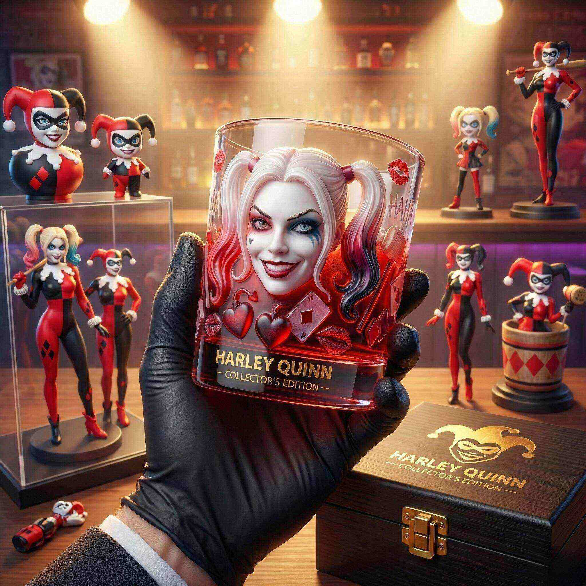 Joker & Harley Premium Whiskey Glass Set