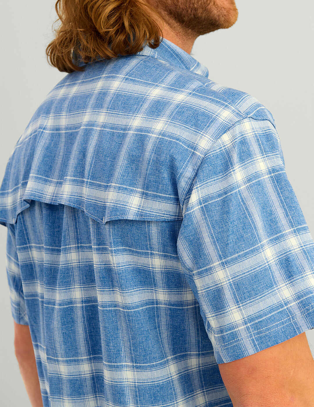 Diamond Back Plaid Short Sleeve Button-Down
