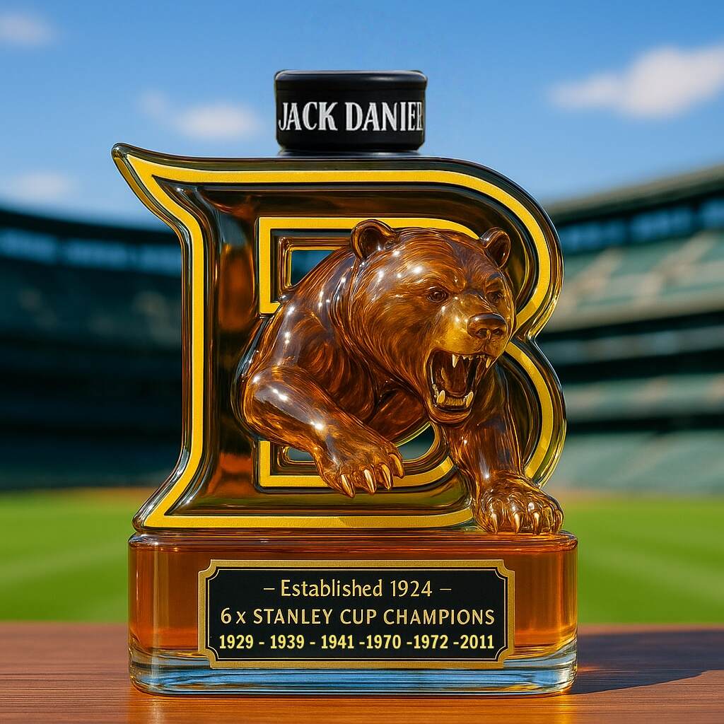 Boston Bruins Whiskey Bottle