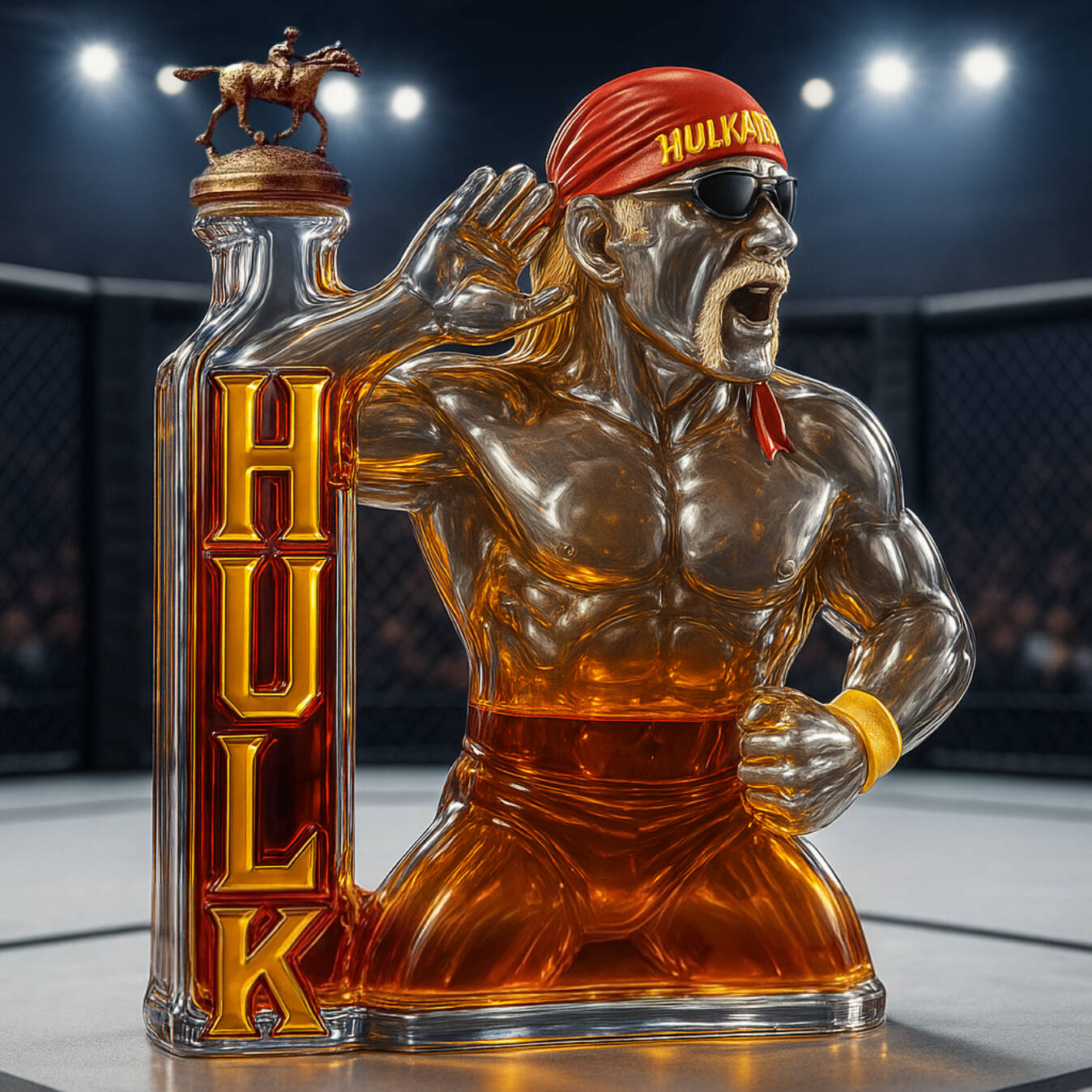 🕯️ HULK HOGAN 1953–2025 Memorial Whiskey Bottle