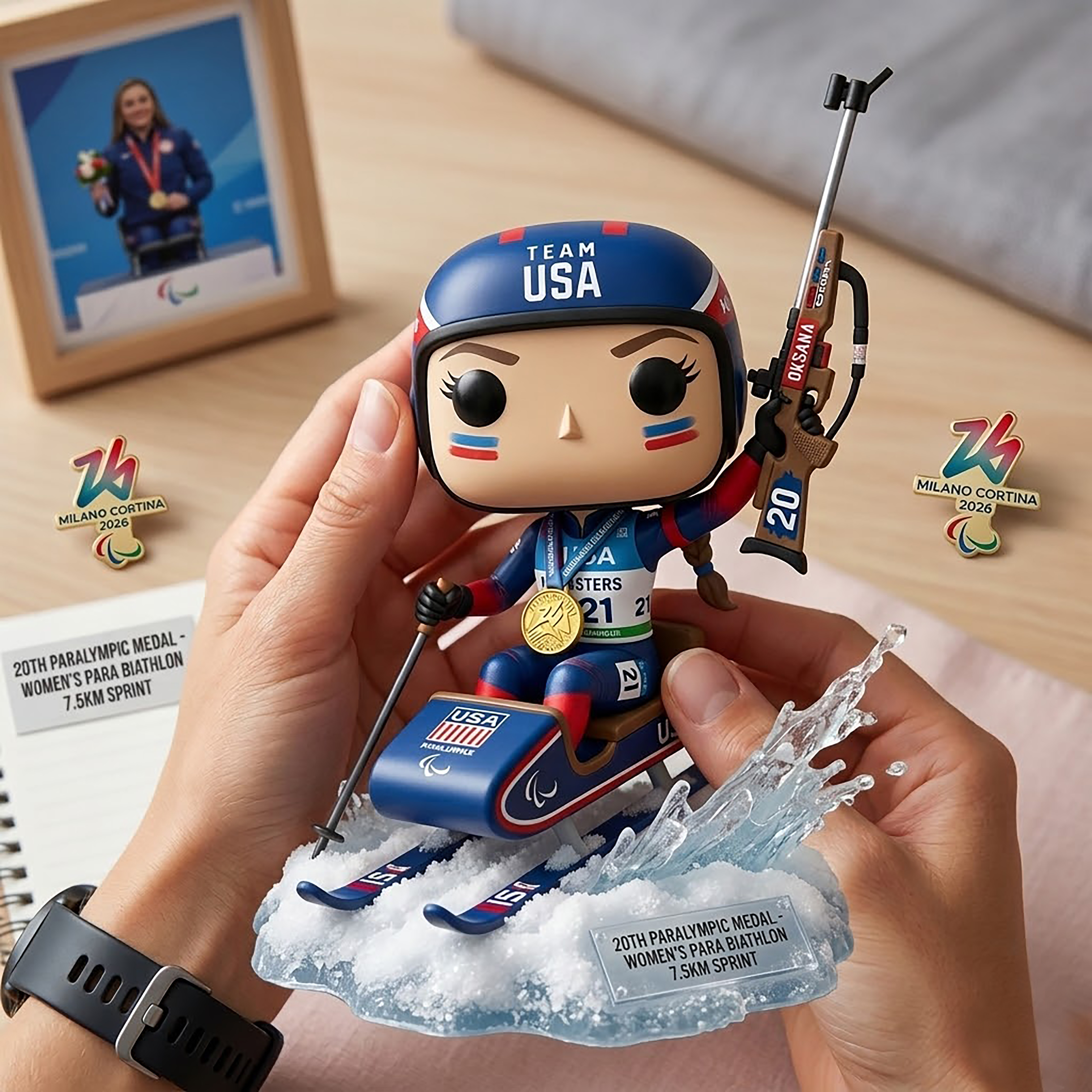 🥇 Oksana Masters Team USA Gold Medal Edition Vinyl Figure
