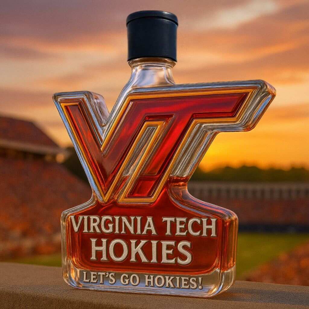Virginia Tech Hokies Whiskey Bottle