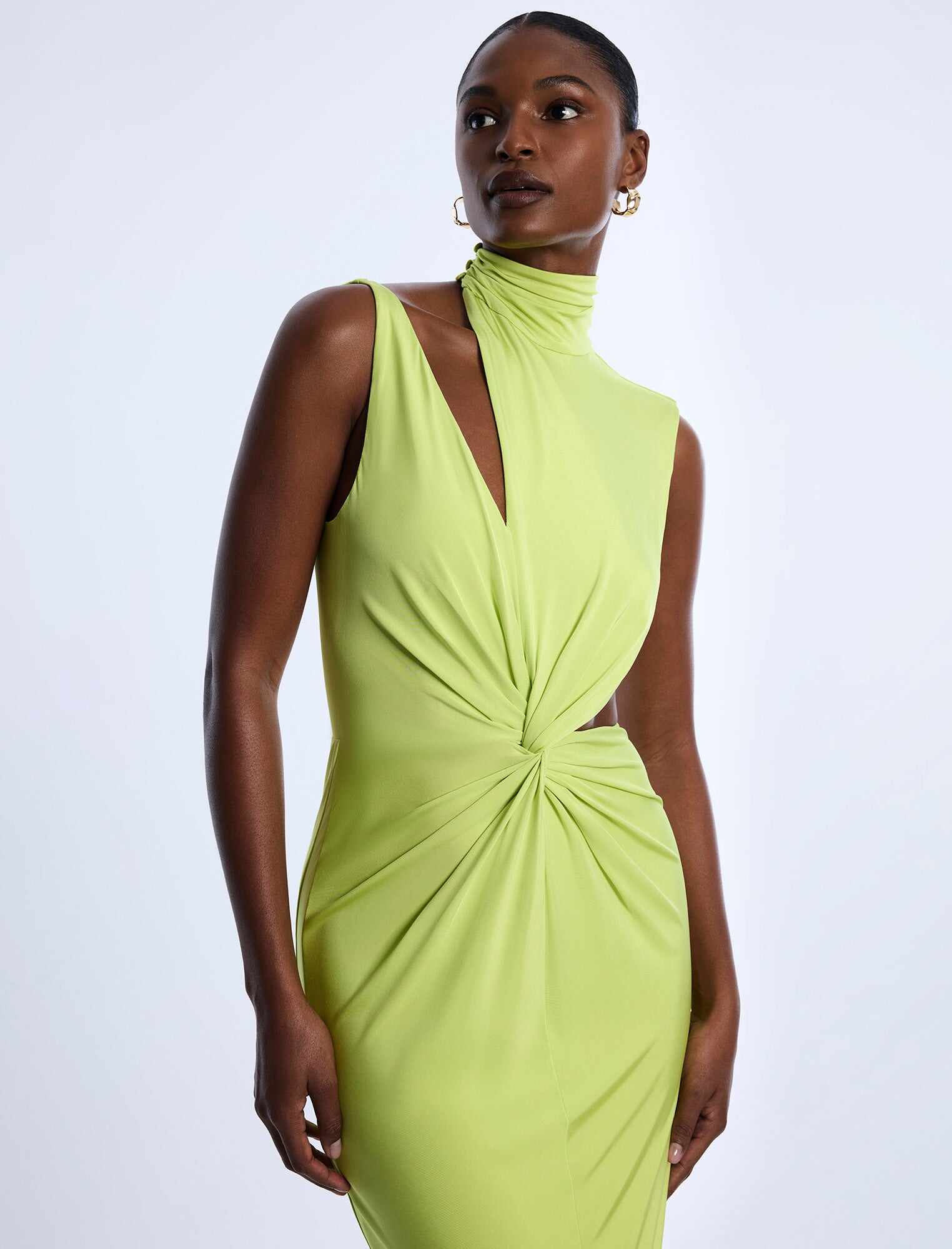 Asymmetrical  Jersey Gown