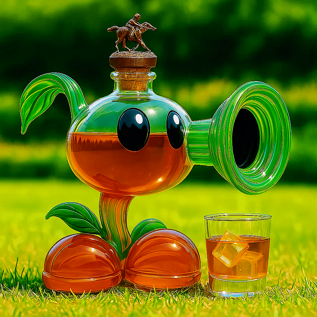 Peashooter Whiskey Bottle