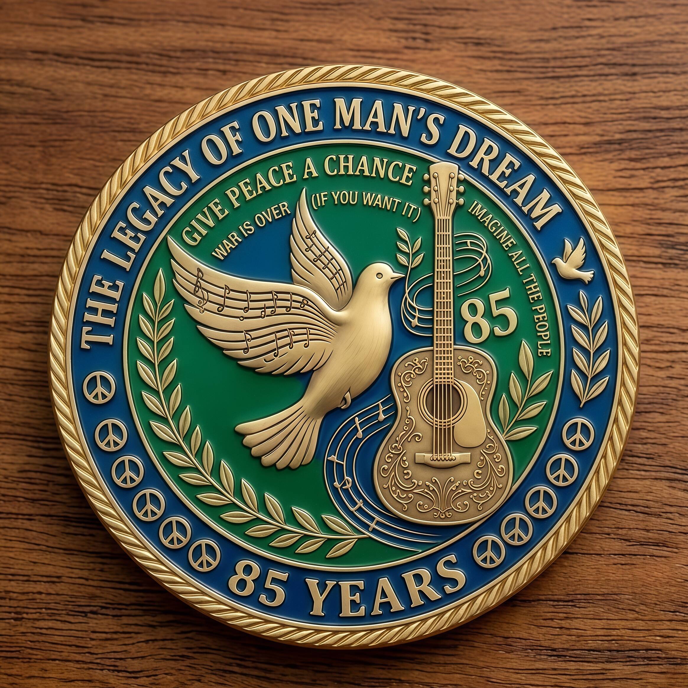 John Lennon 85th Anniversary Commemorative Coin