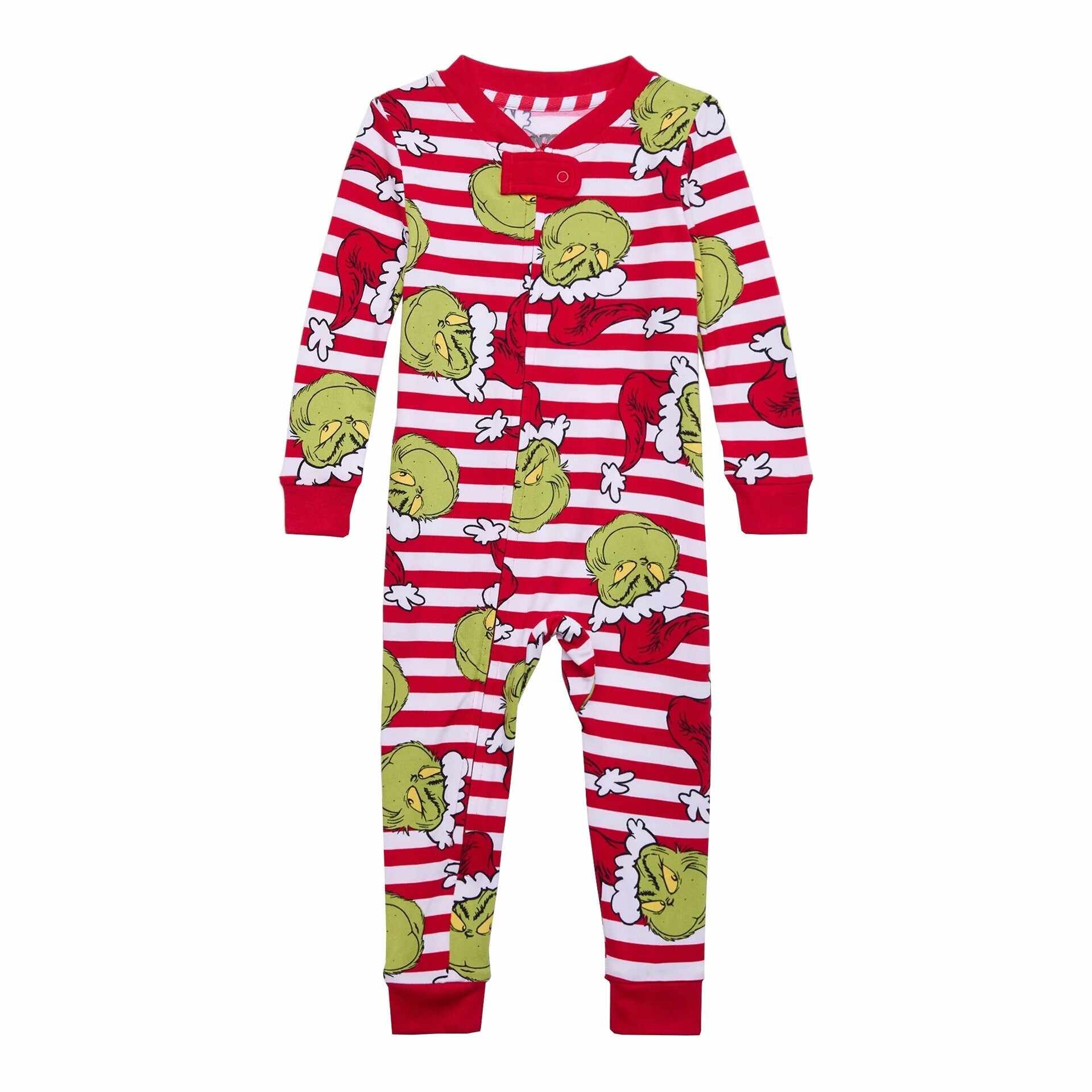 Grinch Christmas Stripe Family Matching Pajama Set