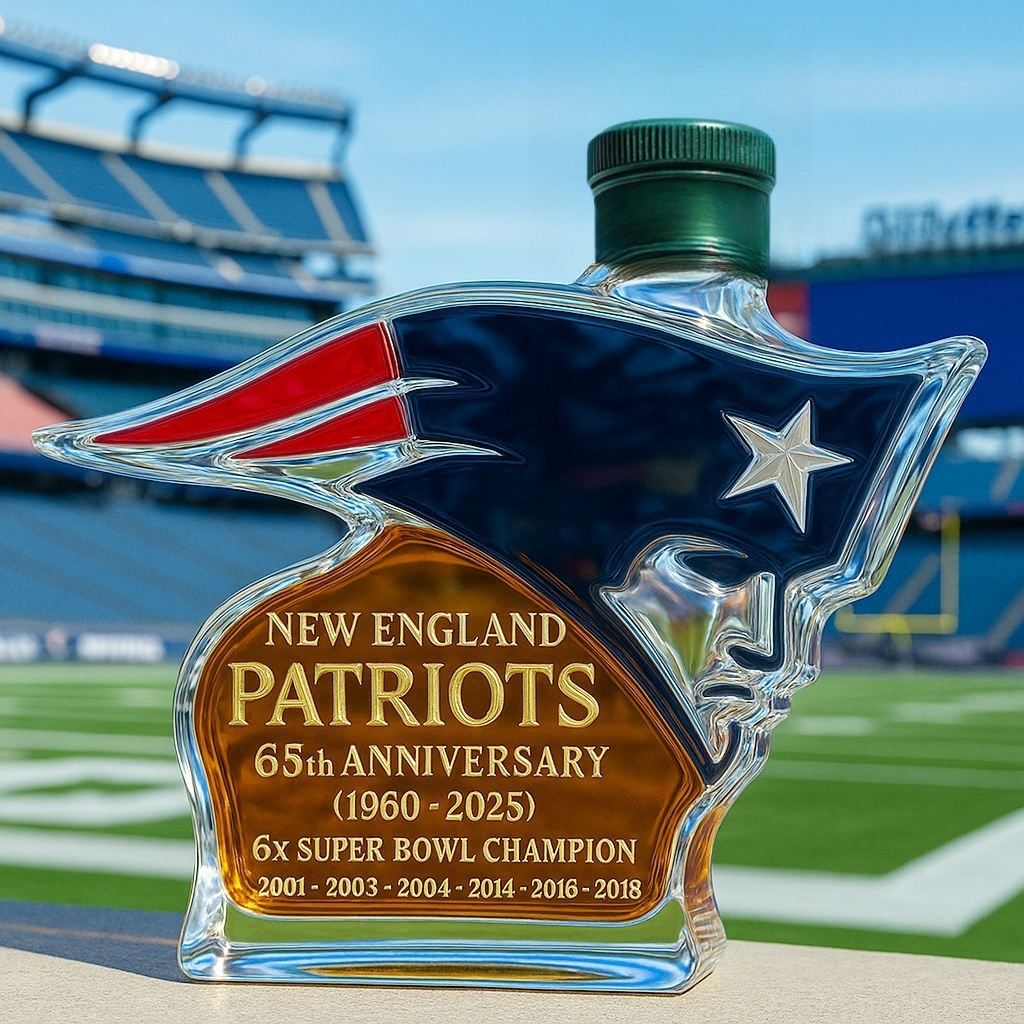 New England Patriots  Whiskey Bottle