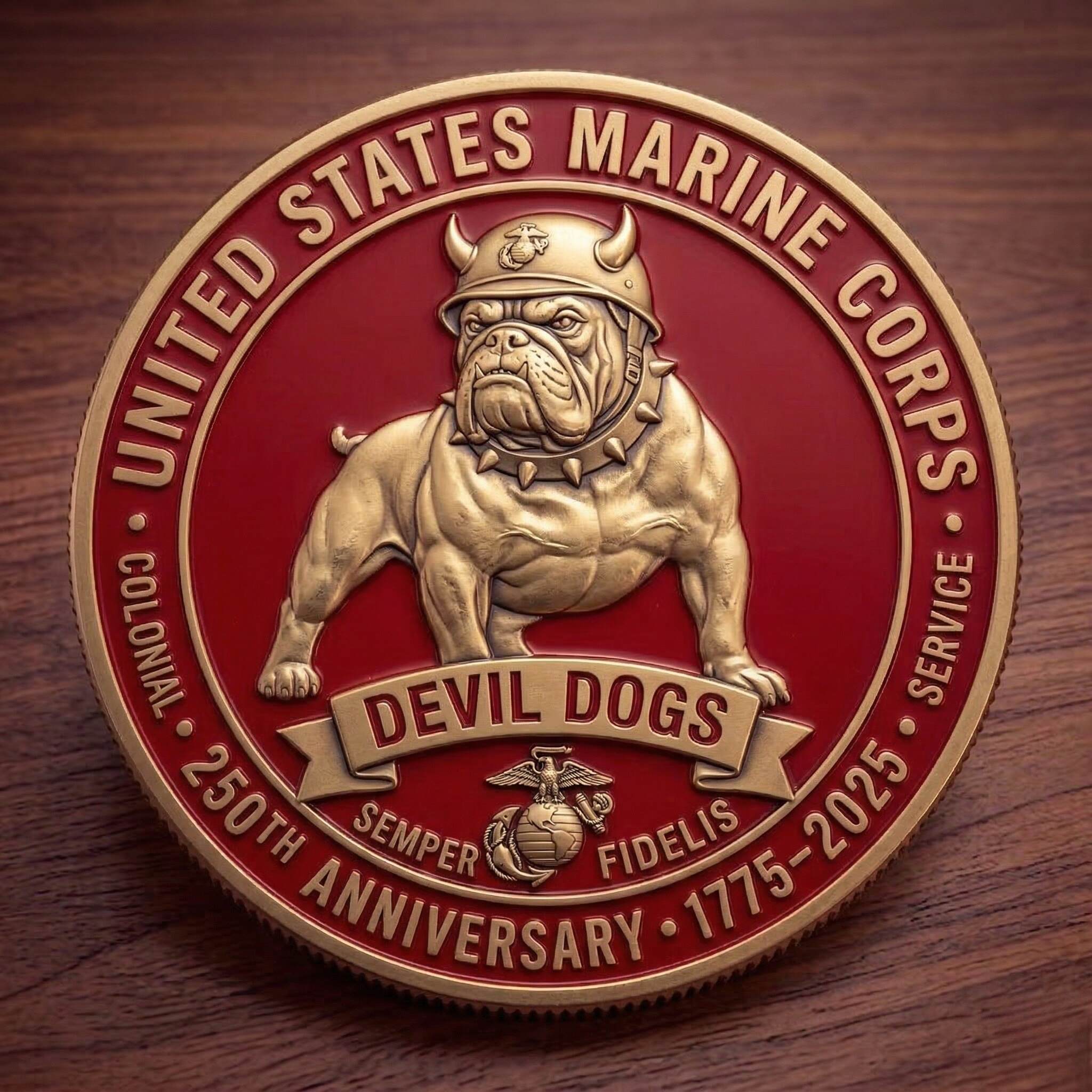 United States Marine Corps 250th Anniversary Collector Coin