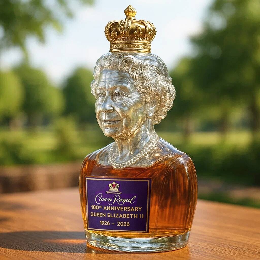 Queen Elizabeth II 100th Anniversary Whisky Collector's Edition Bottle