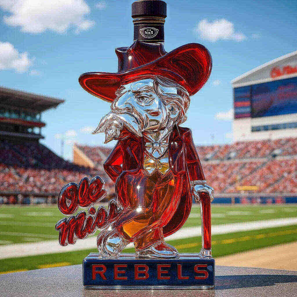 Ole Miss Rebels Whiskey bottle
