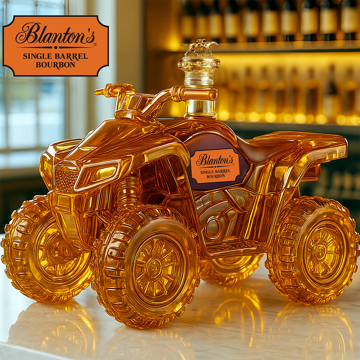 All-Terrain Vehicle (ATV) Whiskey Bottle