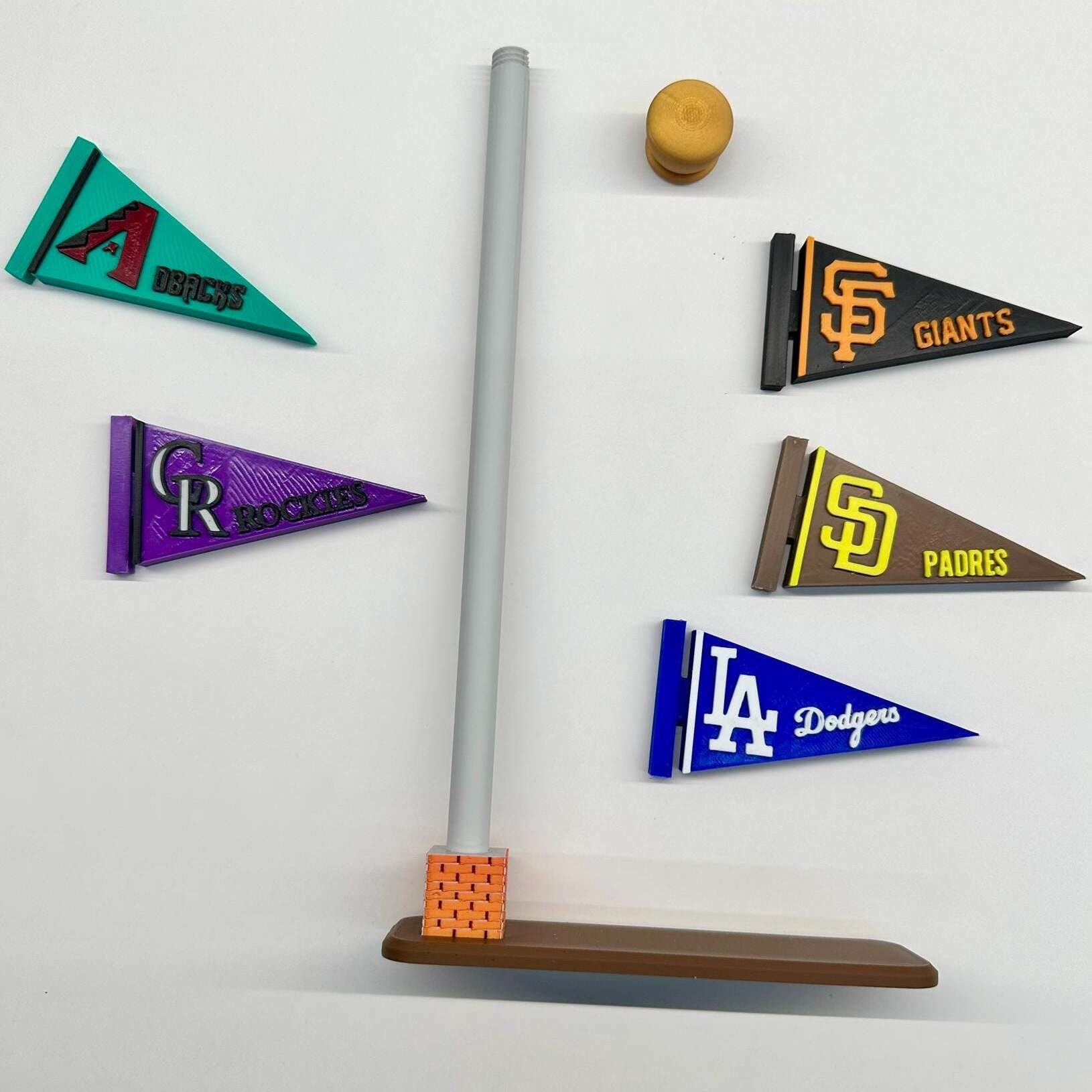 Handcrafted MLB Pennant Tower