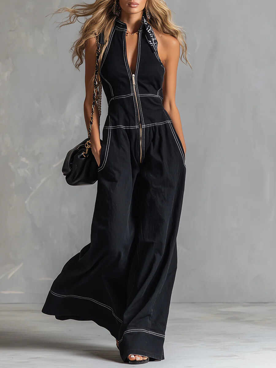🔥Summer Arrivals🌟🔥 Casual Zippered Cotton Jumpsuit — The Ultimate Everyday Must-Have