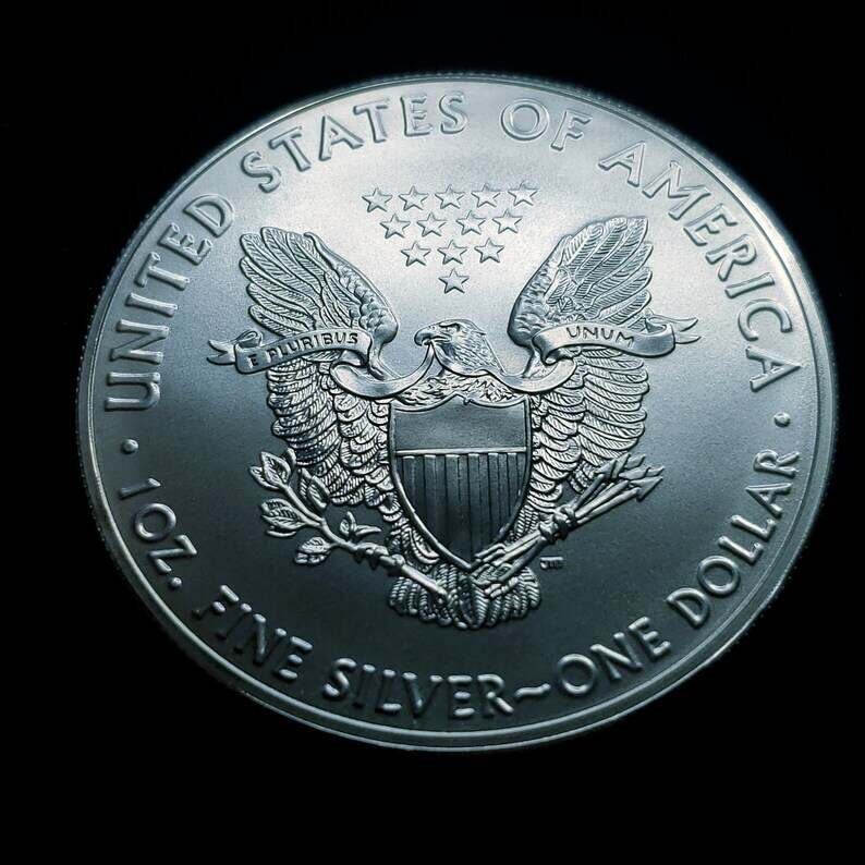 2021  American Silver Eagle BU  -  1 Oz .999 Silver-  . Type I    Lot#  366