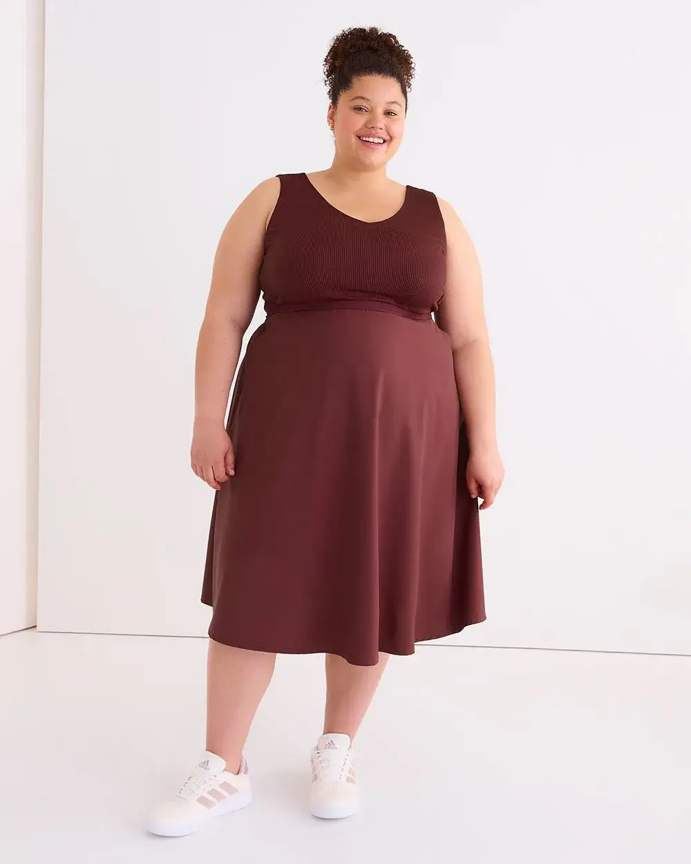 Responsible, Sleeveless V-Neck Dress - Active Zone