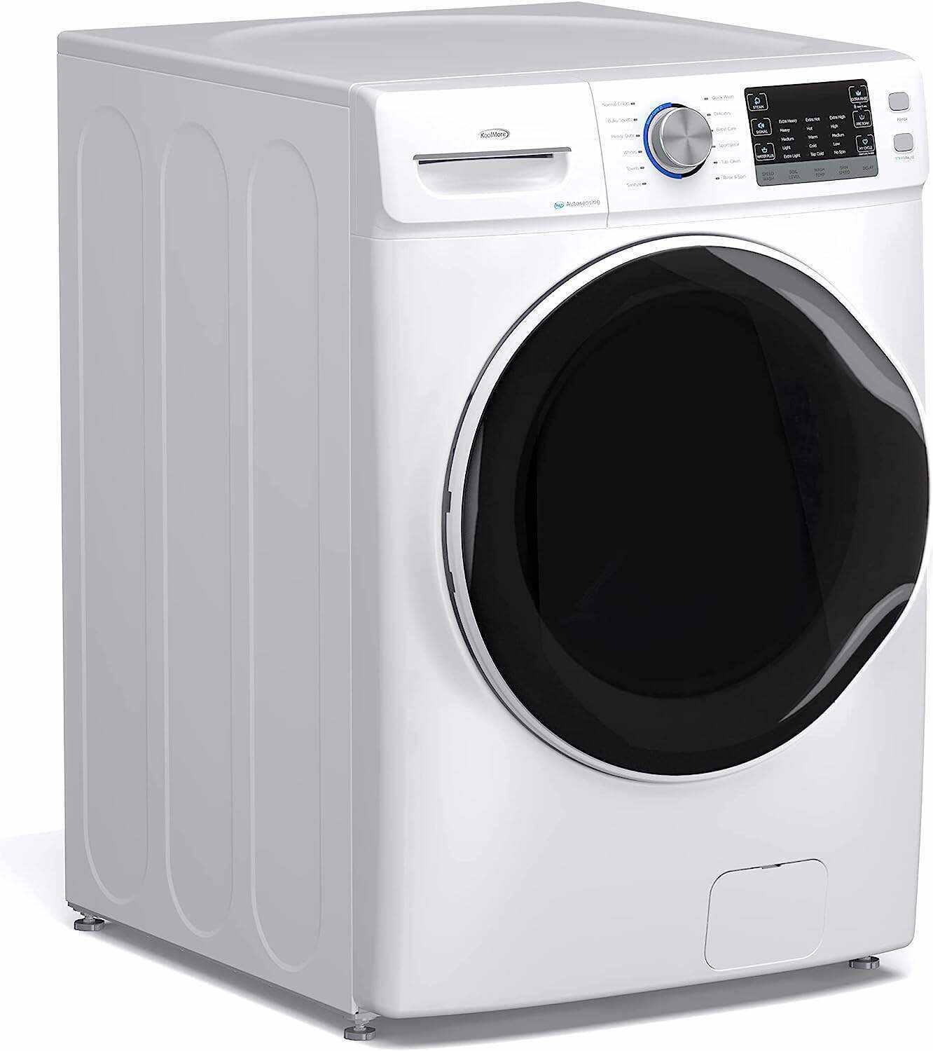 Front Load Machine, 2.7 Cu. Ft, Space Saving Unit with 20-Minute Quick, 12 Washing Cycles, Quiet Inverter Motor [120V], Medium (24