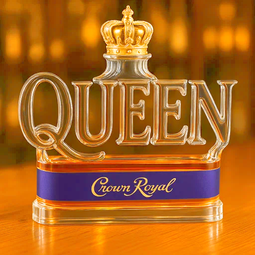 QUEEN Whiskey Bottle – Raise Your Glass to Royalty!