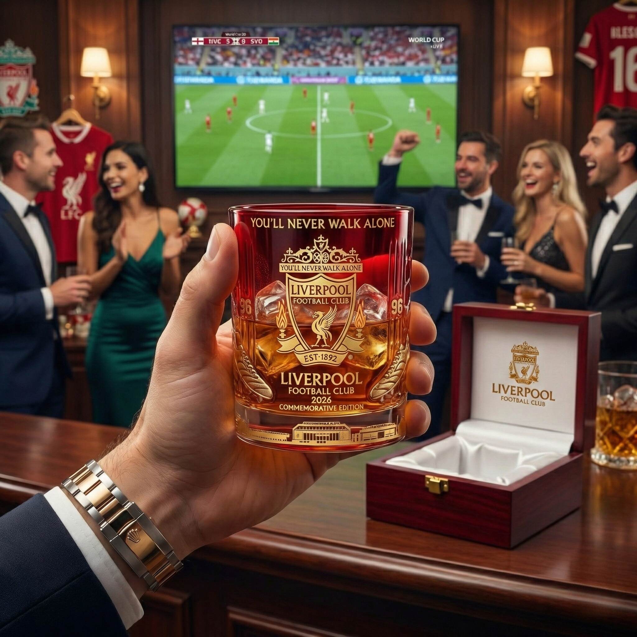 Liverpool Football Club 2026 Commemorative Whiskey Glass