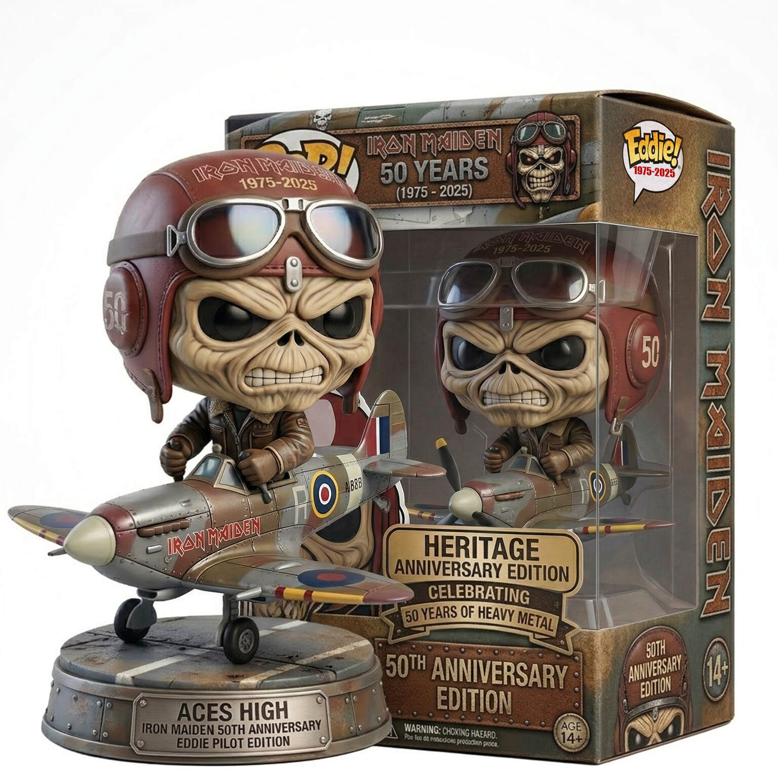 🎸 Iron Maiden 50th: Aces High Eddie Pilot – Heritage Edition ✈️