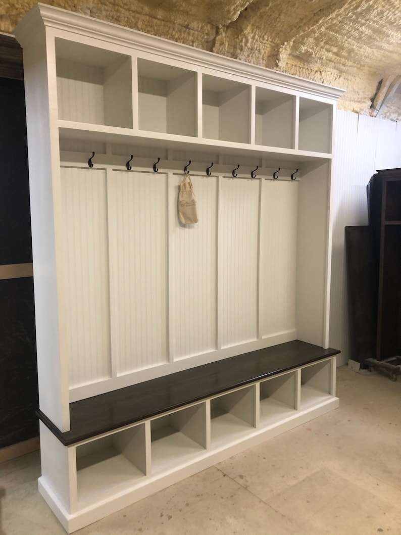 PENNSYLVANIA 5 section Entryway organizer bench