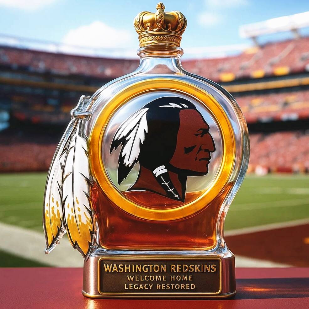 Washington Redskins Returns Whiskey Bottle