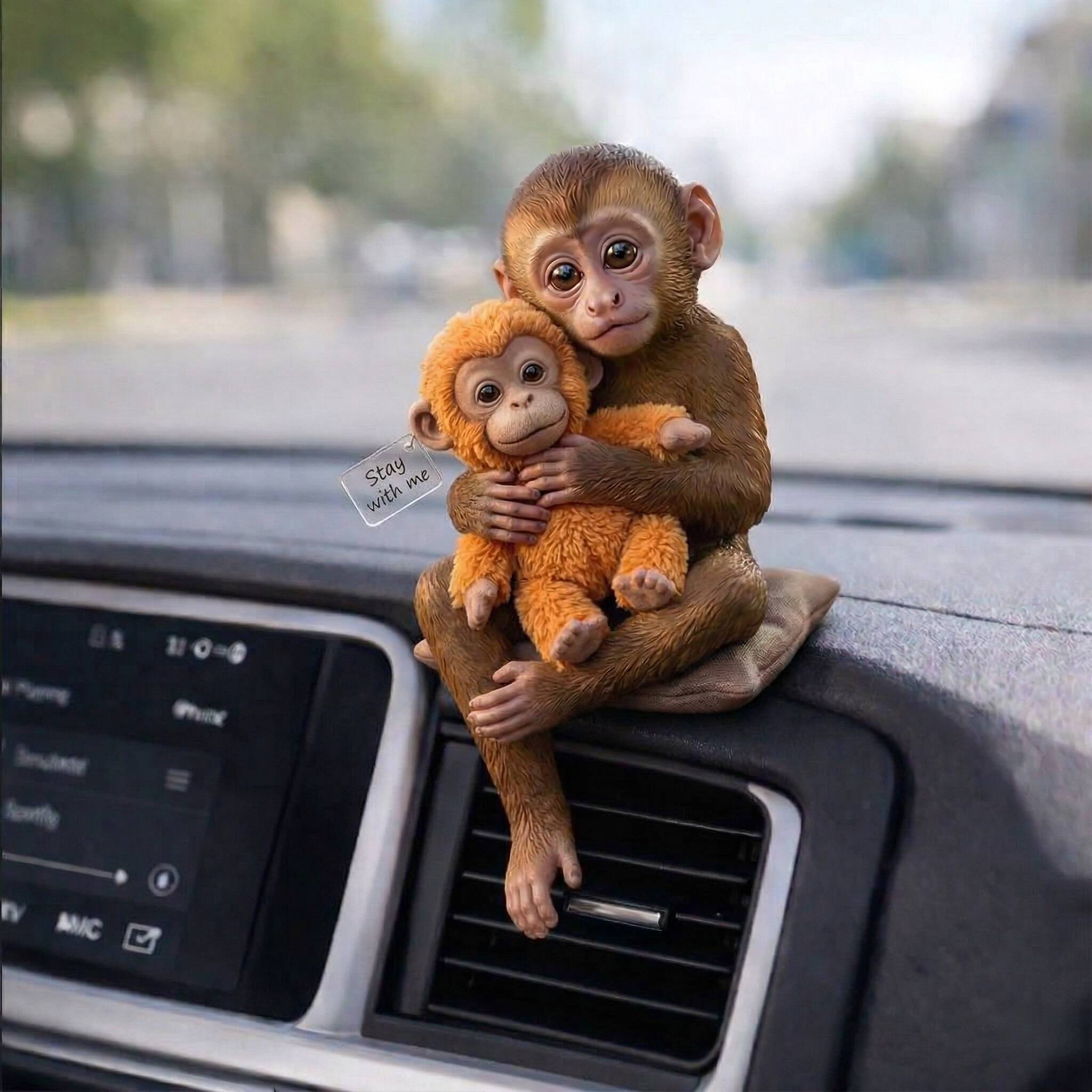 Ichikawa City Zoo Punch Japanese Macaque Resin Desk Companion Figurine