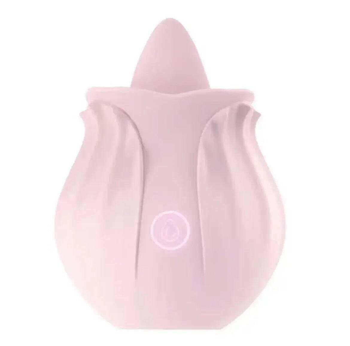 Rose Shape Vagina Sucking Vibrator: Intimate Nipple Sucker with Oral Licking and Clitoris Stimulation - Powerful Sex Toy for Women