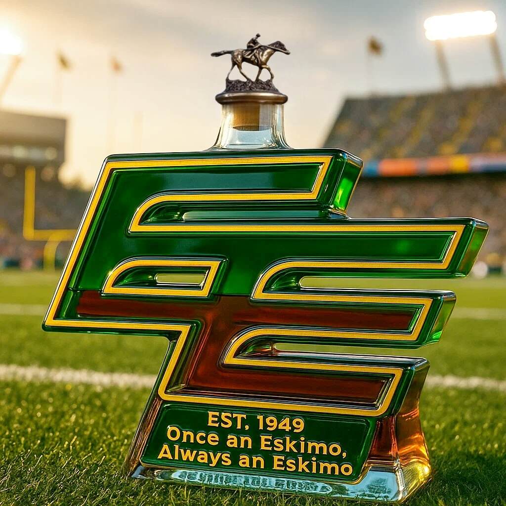 Edmonton Elks Limited Edition Whisky Bottle