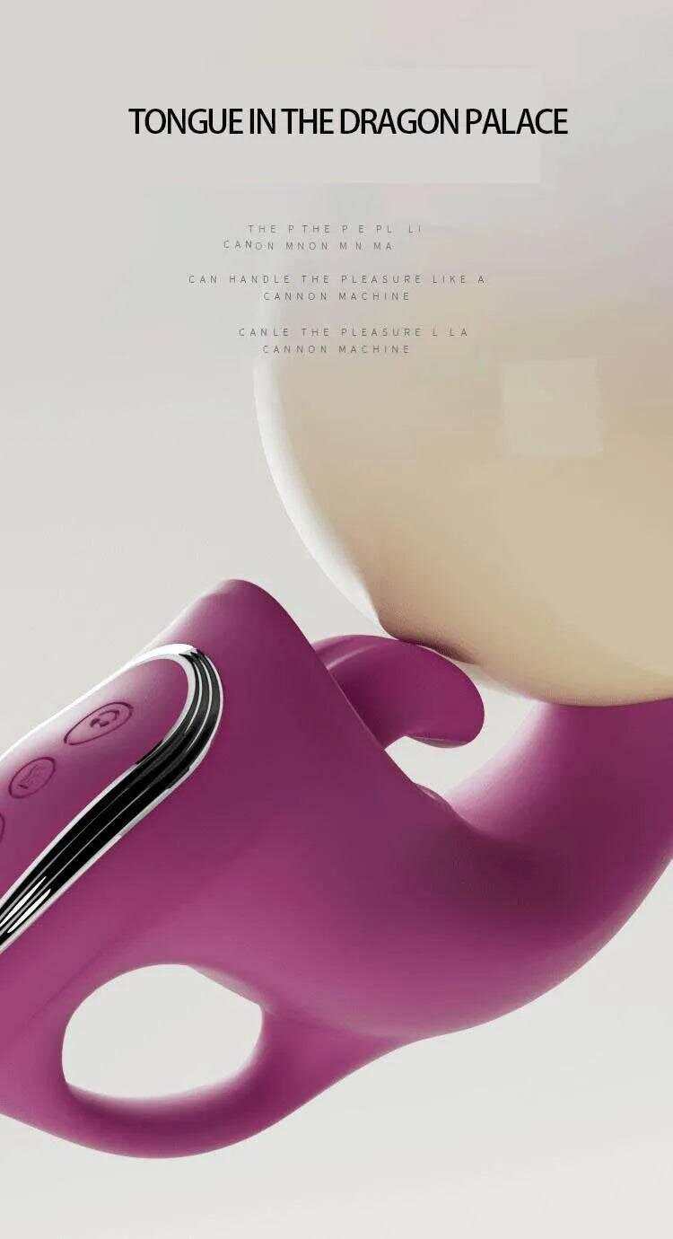 Dual-Head G-Spot & Rabbit Vibrator Wand – USB Rechargeable & Waterproof