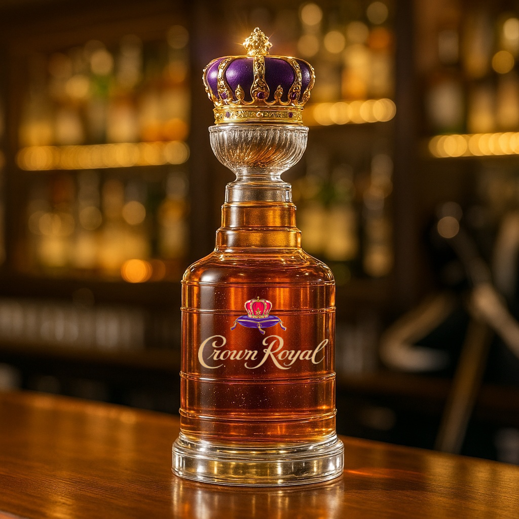 Stanley Cup Trophy Whiskey Bottle