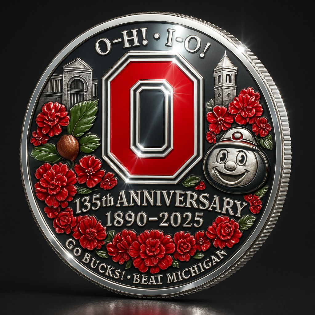 Ohio State Buckeyes 135th Anniversary Coin