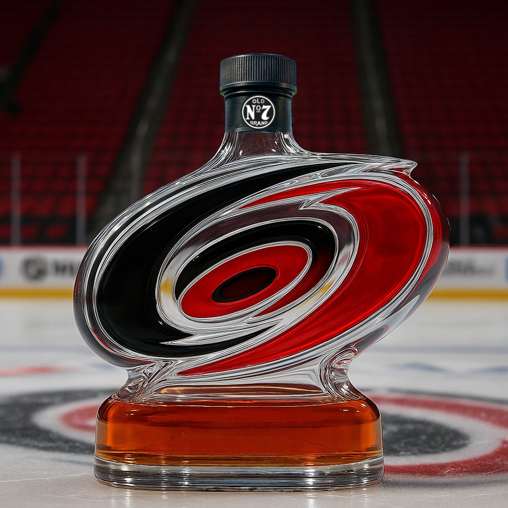 Carolina Hurricanes Whiskey Bottle