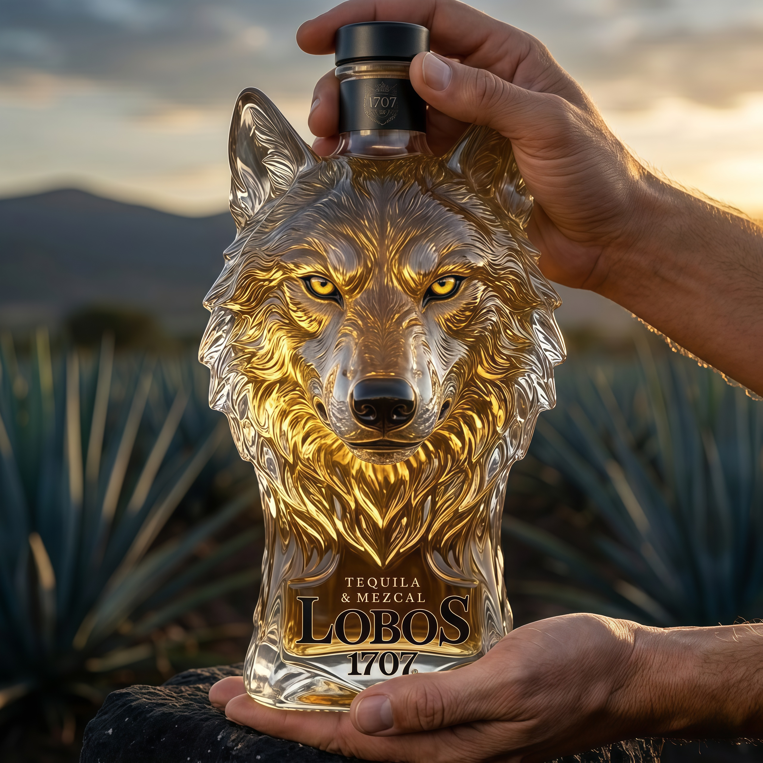 LOBOS 1707 Wolf Head Limited Edition Bottle