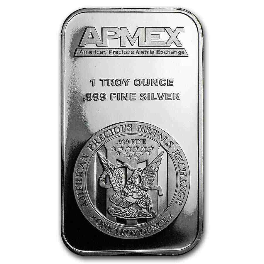 1 oz Silver Bar - APMEX (In TEP Package) - SKU #82241
