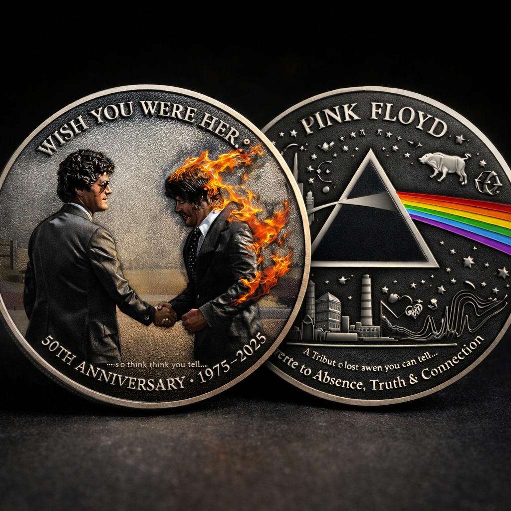 Pink Floyd – Absence & Truth · 50 Years of “Wish You Were Here” Commemorative Coin