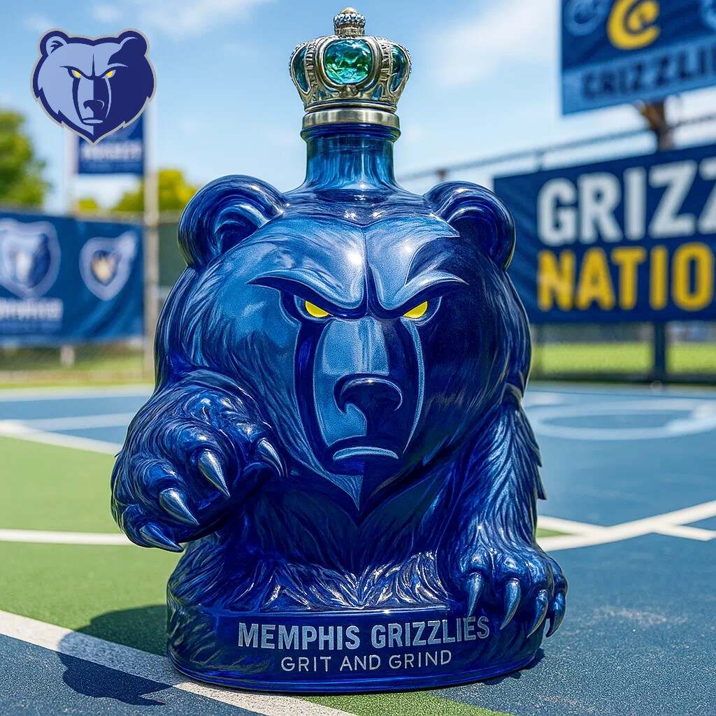Memphis Grizzlies LOGO Collection Whiskey Bottle