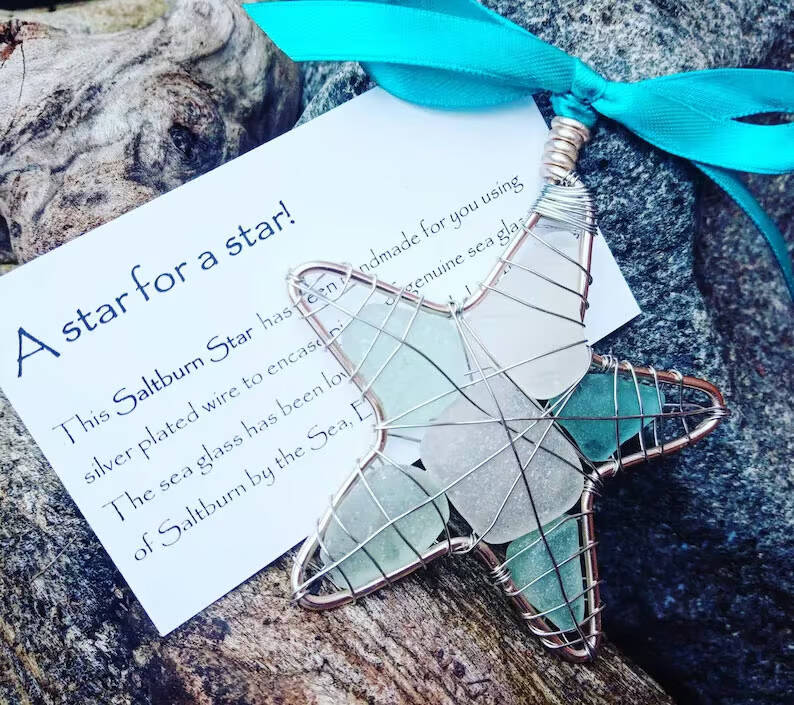 Handmade Sea Glass Ornaments