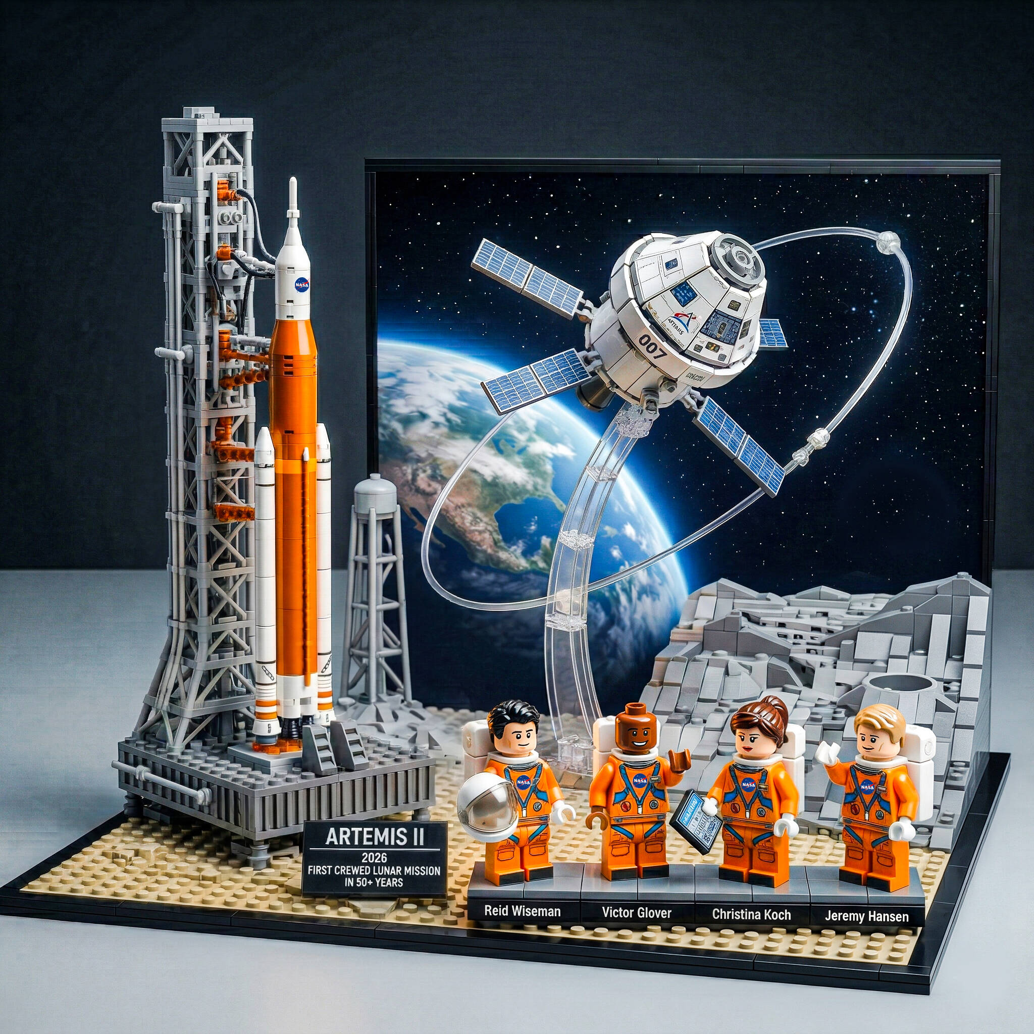 Artemis II Lunar Mission Building Set