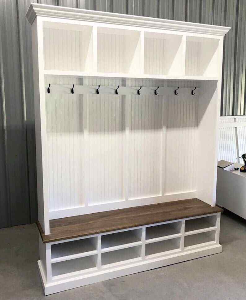 MORAGA 4-section Mudroom entryway storage bench