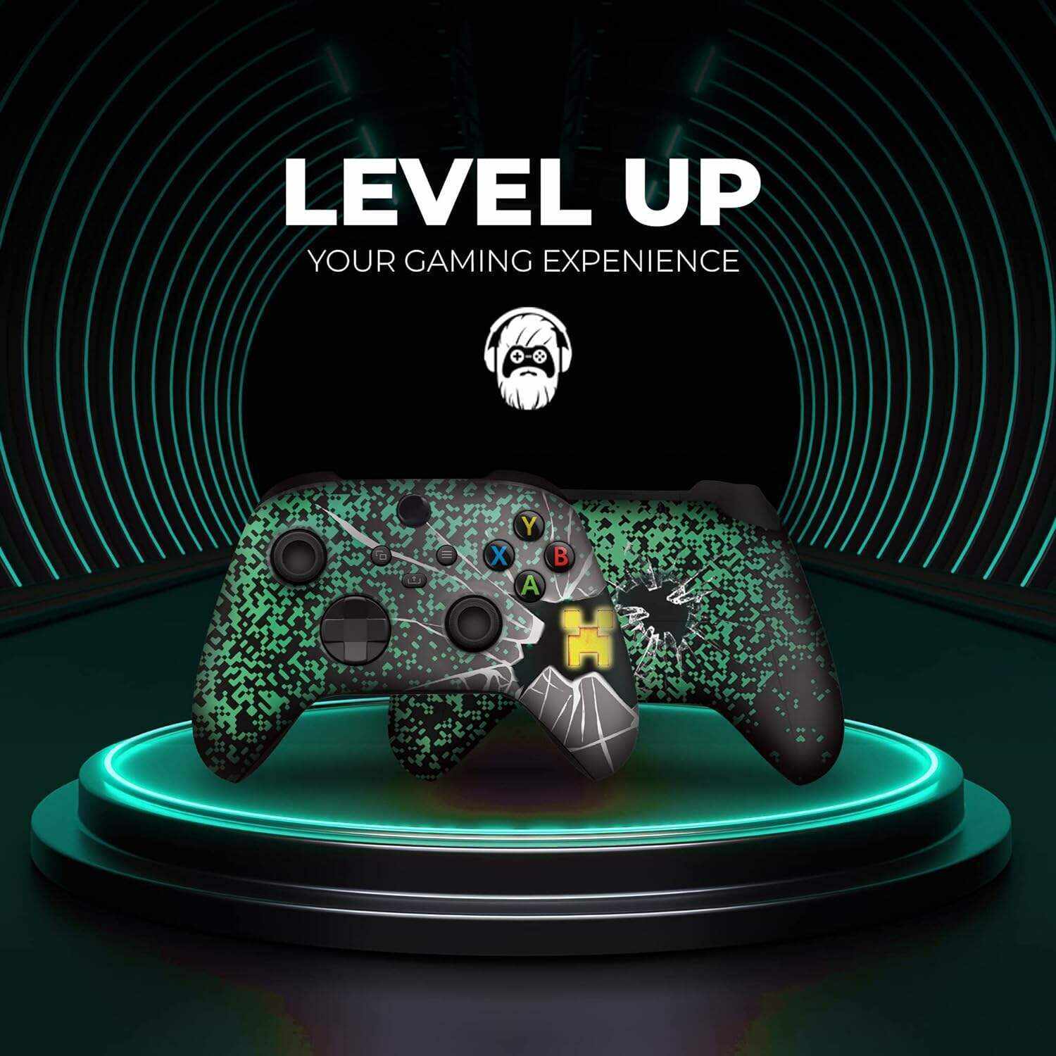 DreamController Original X-box Wireless Controller Special Edition Customized Compatible with X-box One S/X-box Series X/S & Windows 10 Made with Advanced HydroDip Print Technology(Not Just a Skin)